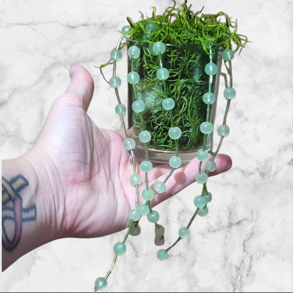 Handmade Beaded Plant.